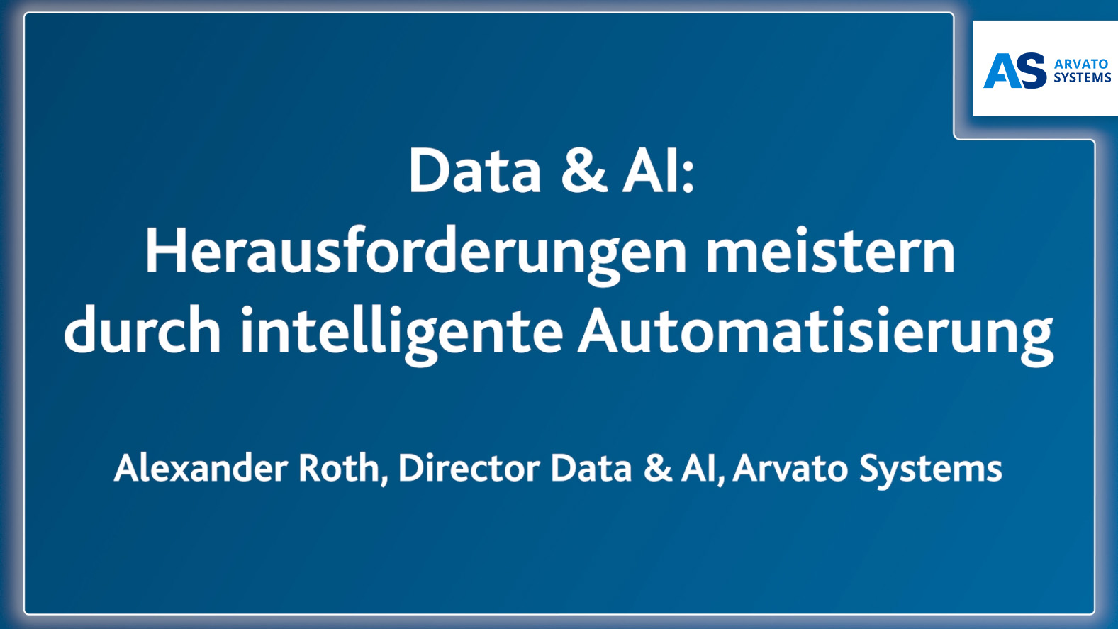 Data & AI - Websession Aufzeichnung