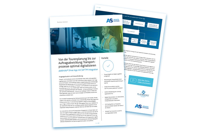 platbricks® Driver App mit SAP TM-Integration