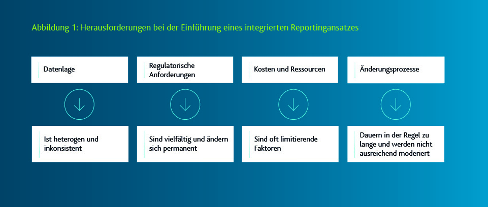 Herausforderungen bei der Einführung eines integrierten Reportingansatzes 