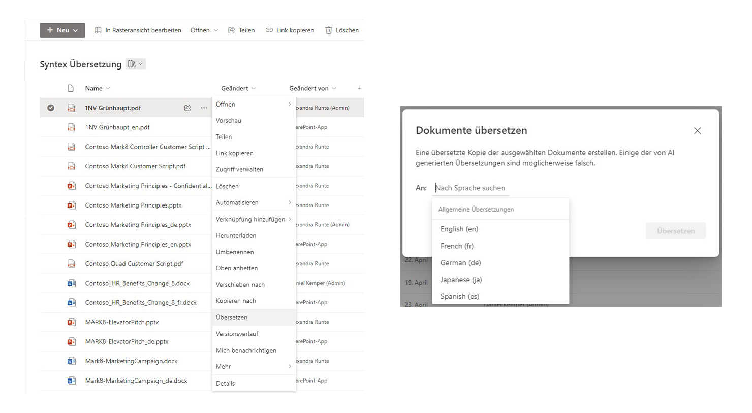 SharePoint-Syntex_Bild4_Syntex-Übersetzung_DE